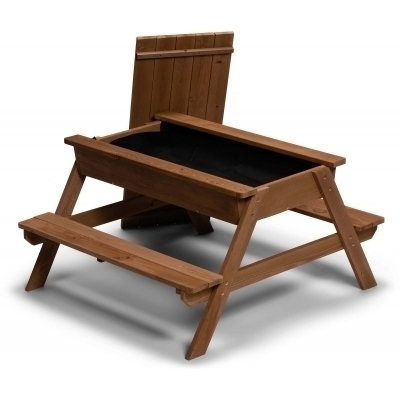 Woodlii Picknickbord med Sandlåda + Lock